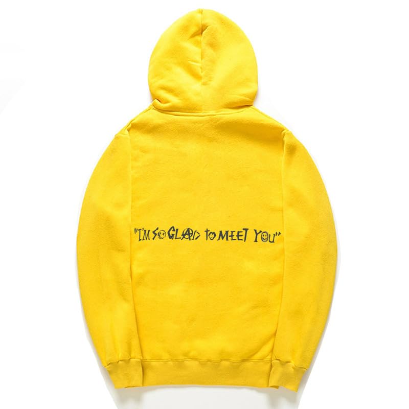 CORIRESHA Teen Back Letter Hoodie Long Sleeve Drawstring Casual Kangaroo Pocket Funny Sweatshirt