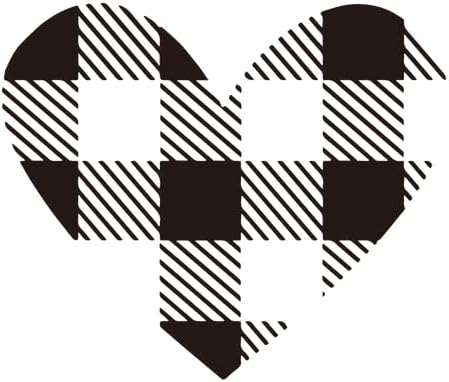 CORIRESHA Vintage Plaid Heart Crewneck Long Sleeve Cotton Basic Pullover Sweatshirt