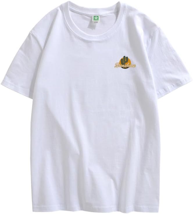 CORIRESHA Vintage Cactus Sunshine Graphic Crewneck Short Sleeves Casual Teen T-Shirts