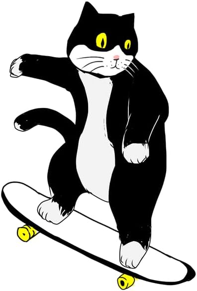 CORIRESHA Unisex Cat Lover Zipper Hoodie Casual Long Sleeve Cute Skateboard Sweatshirt