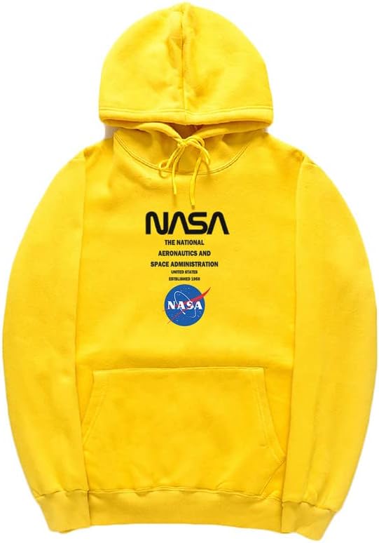 CORIRESHA Sudadera con capucha de la NASA para adolescentes, informal, con cordón, manga larga, otoño, suave algodón