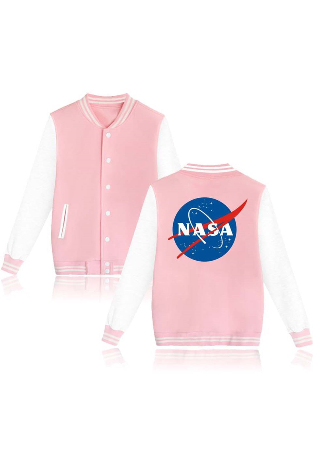 CORIRESHA Single Breasted Baseball Jacket