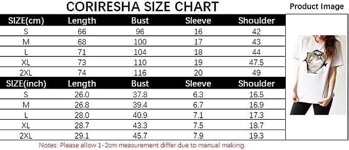 CORIRESHA Women's Cute Cat T-Shirt Short Sleeves Round Neck Casual Loose Basic Tops