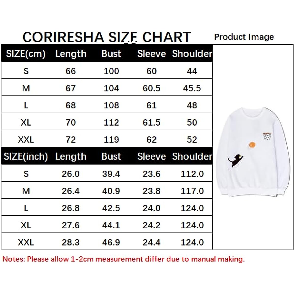 CORIRESHA Teen Cute Cat Basketball Cuello redondo Manga larga Cozy Cotton Fall Sudadera