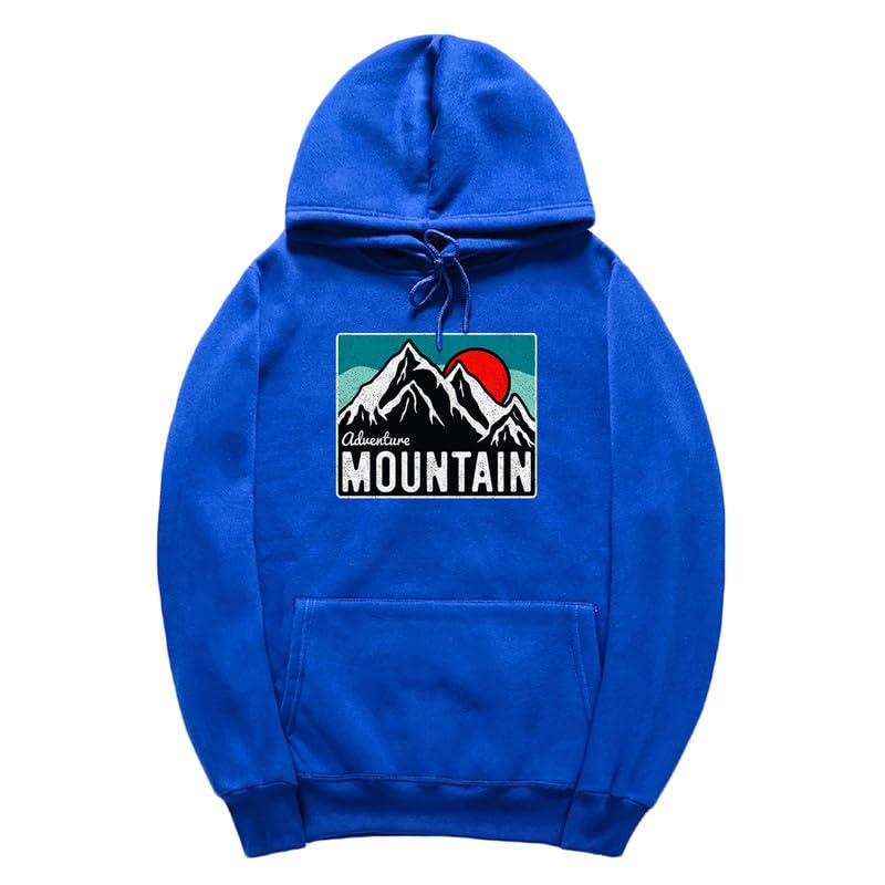 CORIRESHA Women's Vintage Mountain Graphic Hoodie Casual Long Sleeve Drawstring Basic Sun Sweatshirt