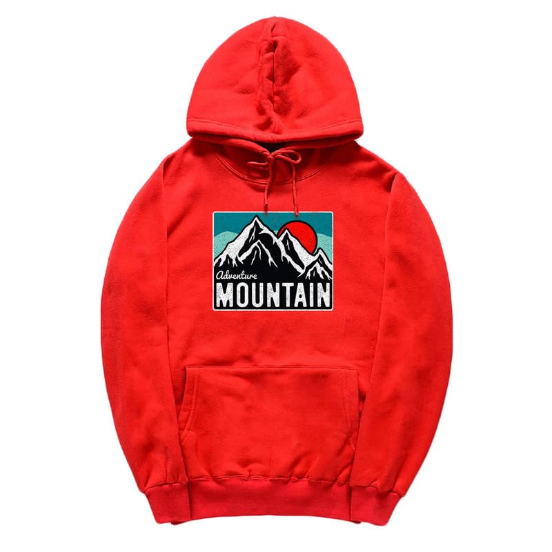 CORIRESHA Women's Vintage Mountain Graphic Hoodie Casual Long Sleeve Drawstring Basic Sun Sweatshirt