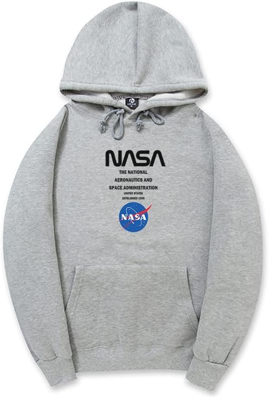 CORIRESHA Sudadera con capucha de la NASA para adolescentes, informal, con cordón, manga larga, otoño, suave algodón