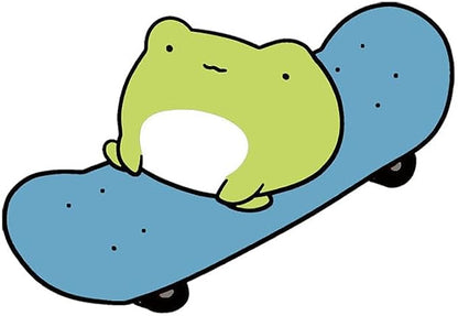 CORIRESHA Cute Frog Camiseta Cuello Redondo Manga Corta Casual Unisex Skateboard Top