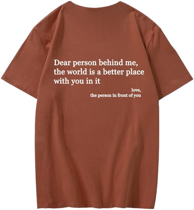 CORIRESHA You are Enough Camisetas Casual Cuello Redondo Manga Corta Adolescente Letras Tops