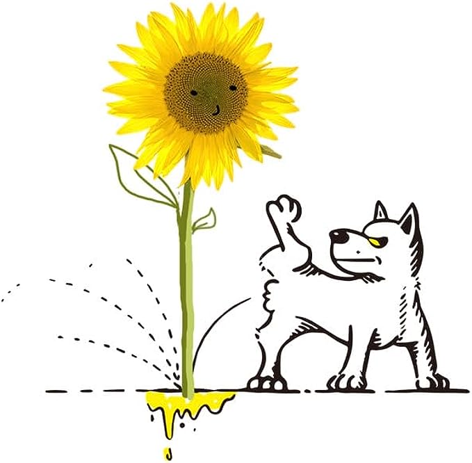 CORIRESHA Camiseta básica de manga corta con cuello redondo y estampado de girasol para mujer