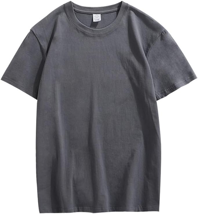 CORIRESHA Camiseta holgada de verano de manga corta con cuello redondo y estampado de letras en la espalda unisex