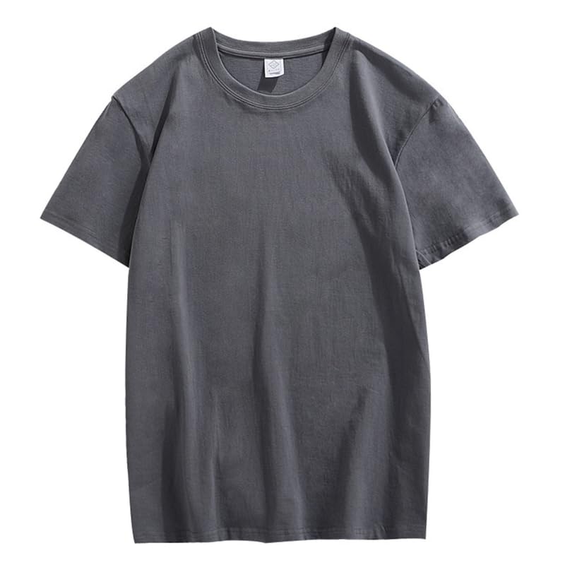 CORIRESHA Camiseta holgada de verano de manga corta con cuello redondo y estampado de letras en la espalda unisex