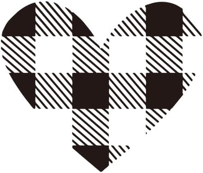 CORIRESHA Vintage Plaid Heart Crewneck Long Sleeve Cotton Basic Pullover Sweatshirt