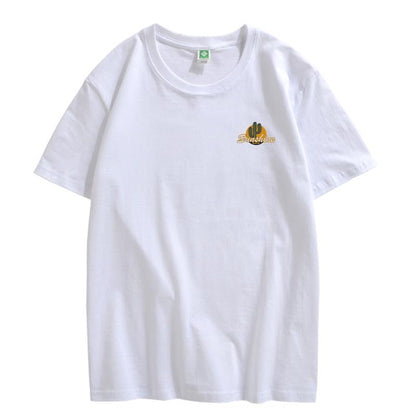 CORIRESHA Vintage Cactus Sunshine Graphic Crewneck Short Sleeves Casual Teen T-Shirts