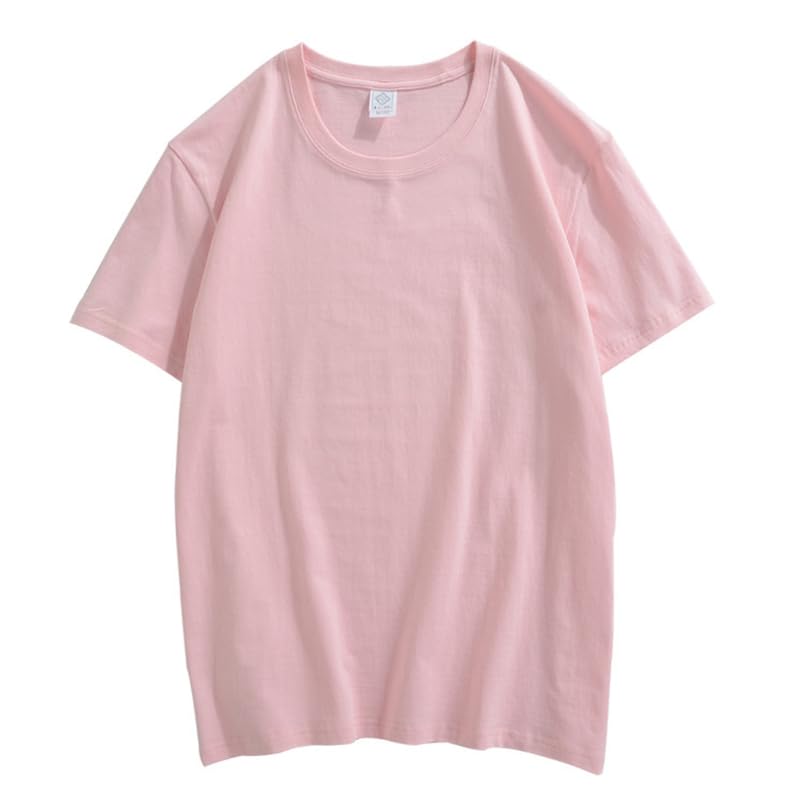 CORIRESHA Camiseta holgada de verano de manga corta con cuello redondo y estampado de letras en la espalda unisex