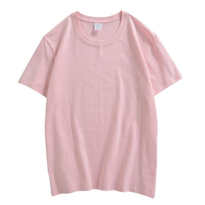 CORIRESHA Camiseta holgada de verano de manga corta con cuello redondo y estampado de letras en la espalda unisex