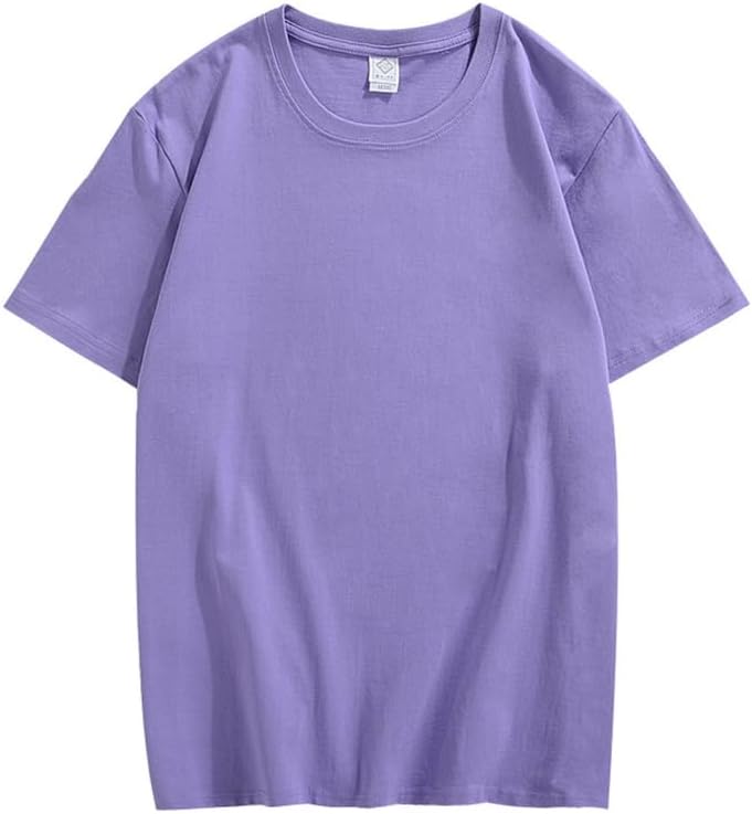 CORIRESHA Camiseta holgada de verano de manga corta con cuello redondo y estampado de letras en la espalda unisex