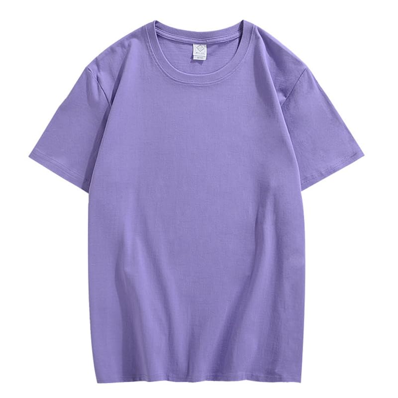 CORIRESHA Camiseta holgada de verano de manga corta con cuello redondo y estampado de letras en la espalda unisex
