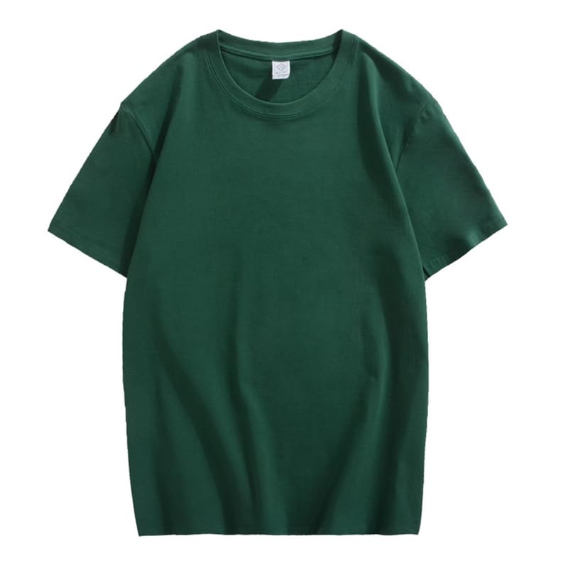 CORIRESHA Camiseta holgada de verano de manga corta con cuello redondo y estampado de letras en la espalda unisex