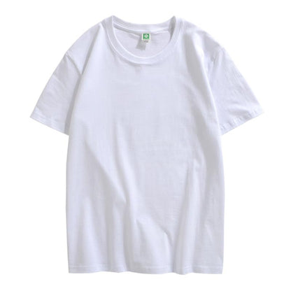 CORIRESHA Camiseta holgada de verano de manga corta con cuello redondo y estampado de letras en la espalda unisex