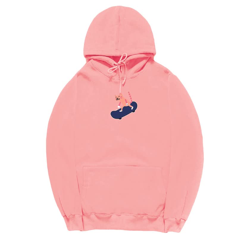 CORIRESHA Sudadera con capucha de algodón suave con diseño de gato de dibujos animados para adolescentes