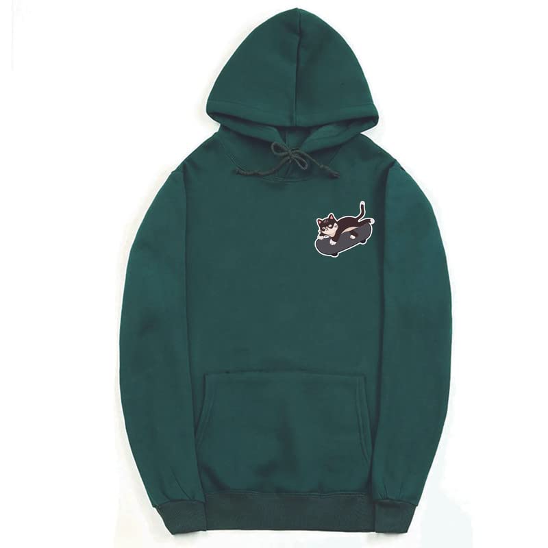 CORIRESHA Adolescentes Linda Sudadera con Capucha Monopatín Gato Casual Manga Larga Básica Sólida Sudadera