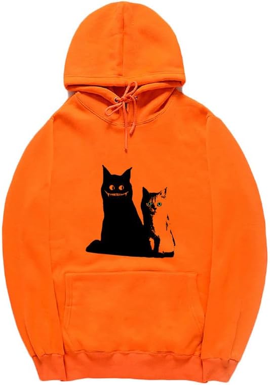 CORIRESHA Cat Lovers Hoodie Long Sleeve Kangaroo Pocket Cotton Cozy Cute Sweatshirt