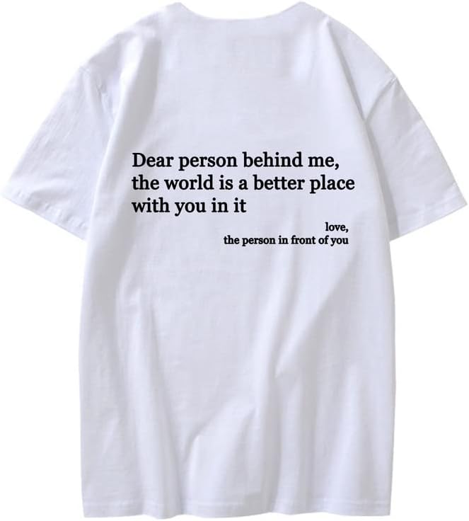 CORIRESHA You are Enough Camisetas Casual Cuello Redondo Manga Corta Adolescente Letras Tops