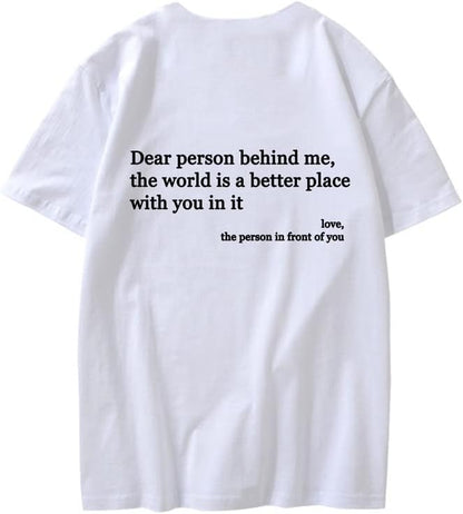 CORIRESHA You are Enough Camisetas Casual Cuello Redondo Manga Corta Adolescente Letras Tops