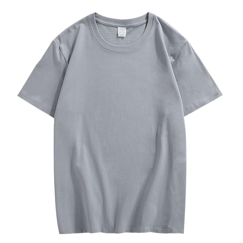CORIRESHA Camiseta holgada de verano de manga corta con cuello redondo y estampado de letras en la espalda unisex