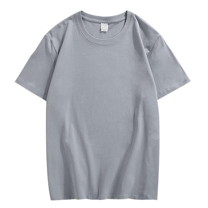 CORIRESHA Camiseta holgada de verano de manga corta con cuello redondo y estampado de letras en la espalda unisex