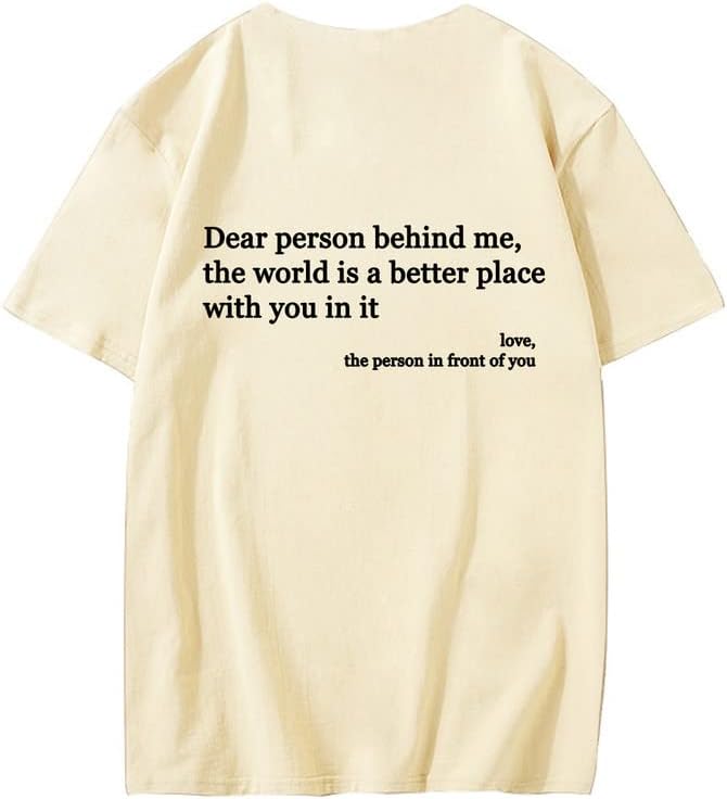 CORIRESHA You are Enough Camisetas Casual Cuello Redondo Manga Corta Adolescente Letras Tops