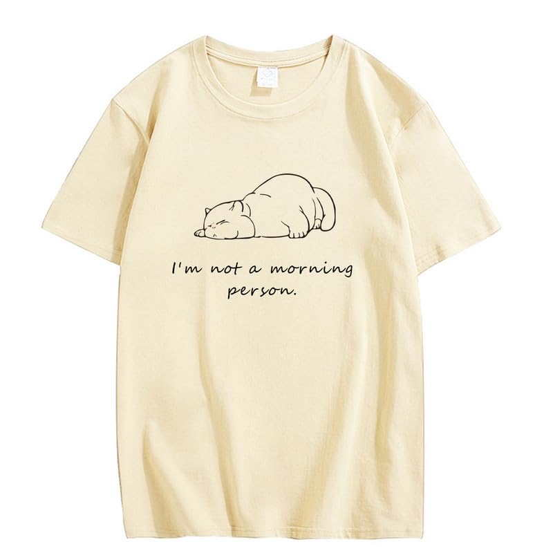 CORIRESHA Camiseta informal de manga corta con cuello redondo y letras personalizadas para adolescentes