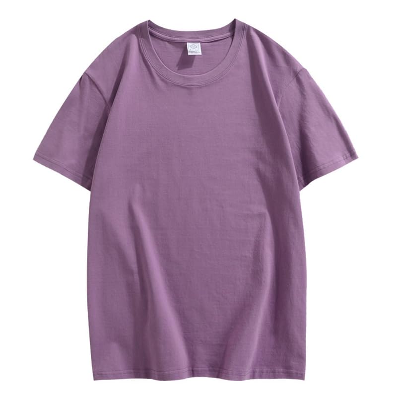 CORIRESHA Camiseta holgada de verano de manga corta con cuello redondo y estampado de letras en la espalda unisex