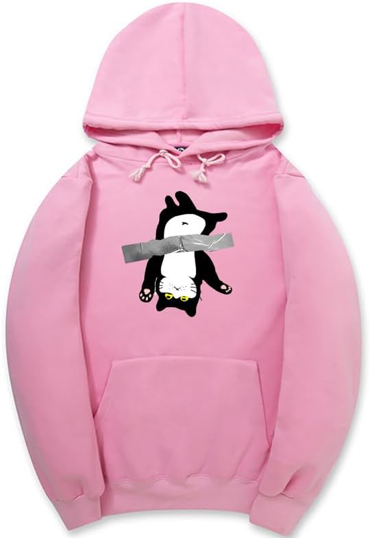 CORIRESHA Cat Lover Hoodie Long Sleeve Drawstring Kangaroo Pocket Cute Sweatshirt