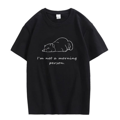 CORIRESHA Camiseta informal de manga corta con cuello redondo y letras personalizadas para adolescentes