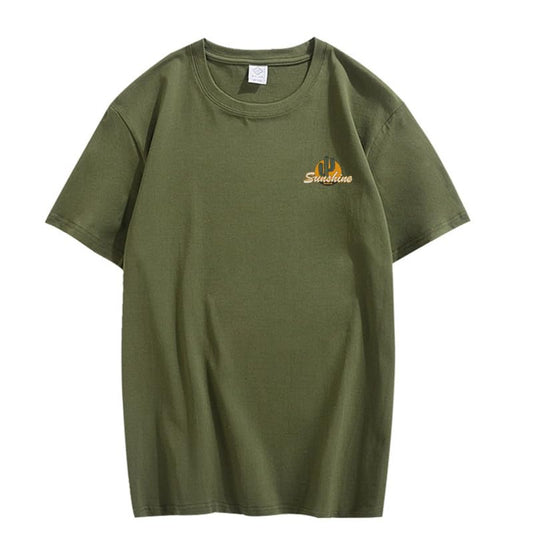 CORIRESHA Vintage Cactus Sunshine Gráfico Cuello Redondo Manga Corta Casual Adolescente Camisetas