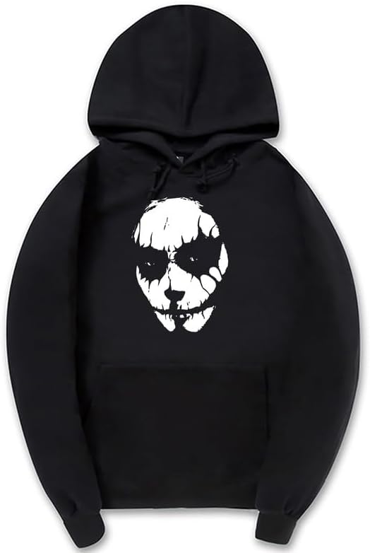 CORIRESHA Halloween Joker Sudadera con capucha de manga larga con cordón informal suave sudadera unisex