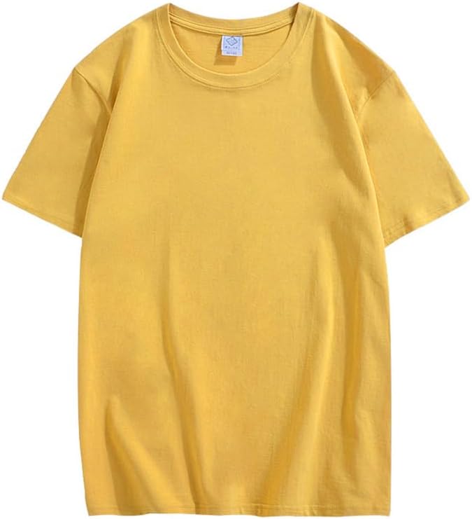 CORIRESHA Camiseta holgada de verano de manga corta con cuello redondo y estampado de letras en la espalda unisex
