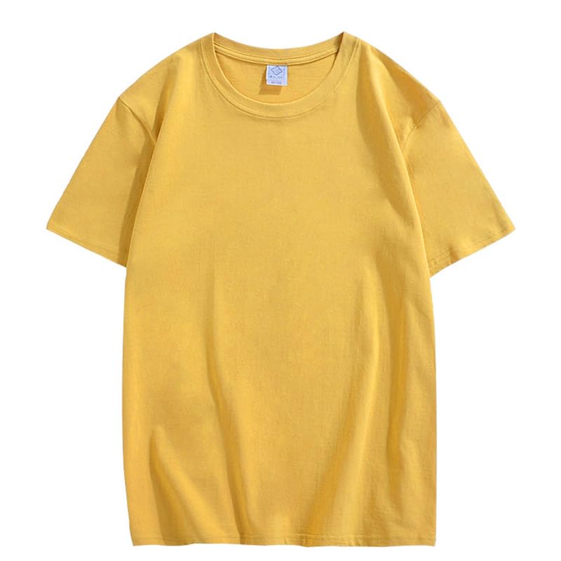 CORIRESHA Camiseta holgada de verano de manga corta con cuello redondo y estampado de letras en la espalda unisex