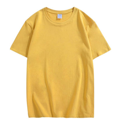 CORIRESHA Camiseta holgada de verano de manga corta con cuello redondo y estampado de letras en la espalda unisex