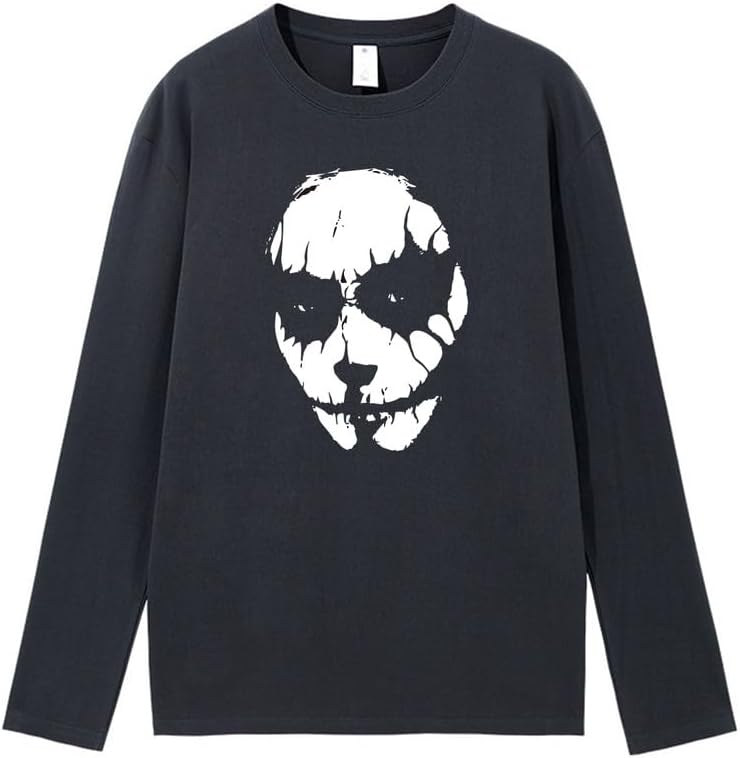 CORIRESHA Halloween Joker cuello redondo manga larga casual algodón adolescente camiseta