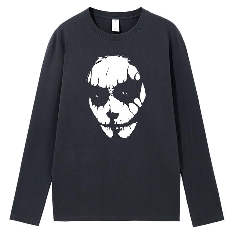 CORIRESHA Halloween Joker cuello redondo manga larga casual algodón adolescente camiseta
