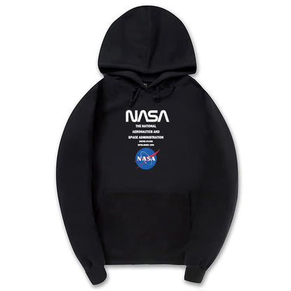 CORIRESHA Sudadera con capucha de la NASA para adolescentes, informal, con cordón, manga larga, otoño, suave algodón