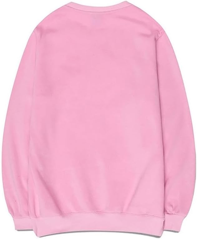CORIRESHA Cute Cat Face Crew Neck Long Sleeve Cotton Basic Pullover Sweatshirt
