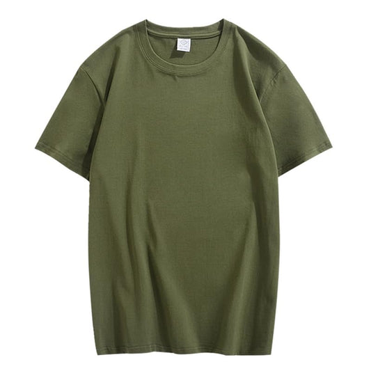 CORIRESHA Camiseta holgada de verano de manga corta con cuello redondo y estampado de letras en la espalda unisex