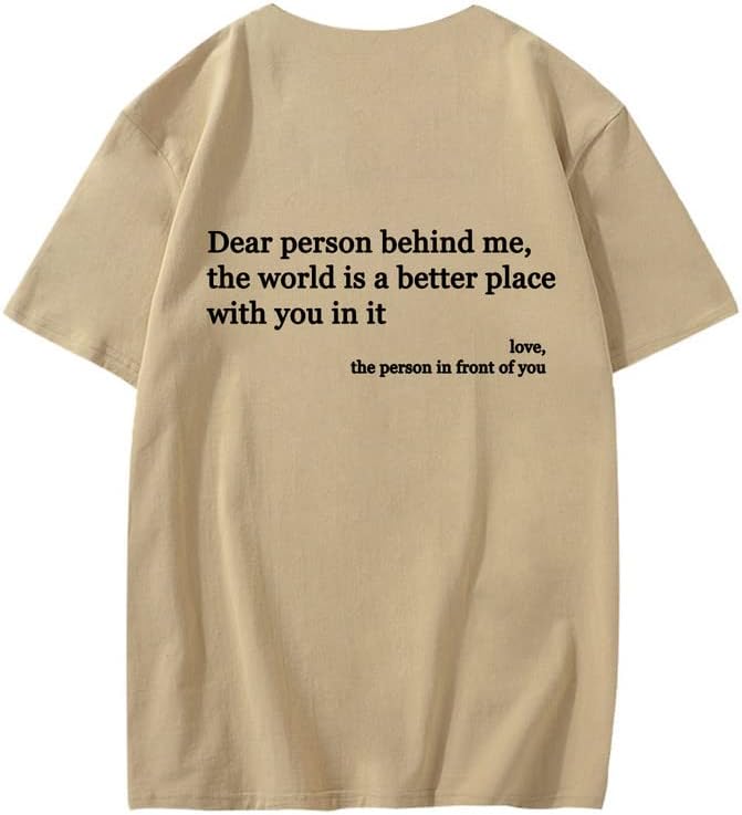 CORIRESHA You are Enough Camisetas Casual Cuello Redondo Manga Corta Adolescente Letras Tops