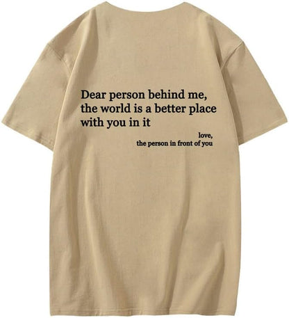 CORIRESHA You are Enough Camisetas Casual Cuello Redondo Manga Corta Adolescente Letras Tops