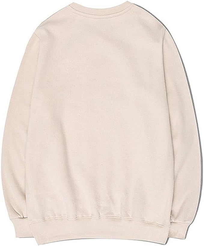 CORIRESHA Teen Funny Running Cat Crew Neck Long Sleeve Soft Cotton Cute Sweatshirt