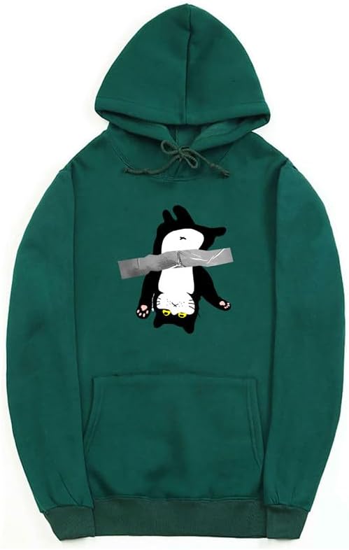 CORIRESHA Cat Lover Hoodie Long Sleeve Drawstring Kangaroo Pocket Cute Sweatshirt